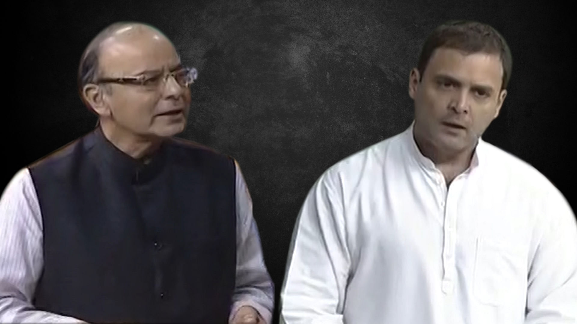 Congress Vice President Rahul Gandhi and Finance Minister Arun Jaitley indulged in a heated debate on inflation on Thursday in the Parliament. (Photo: <b>The Quint</b>)