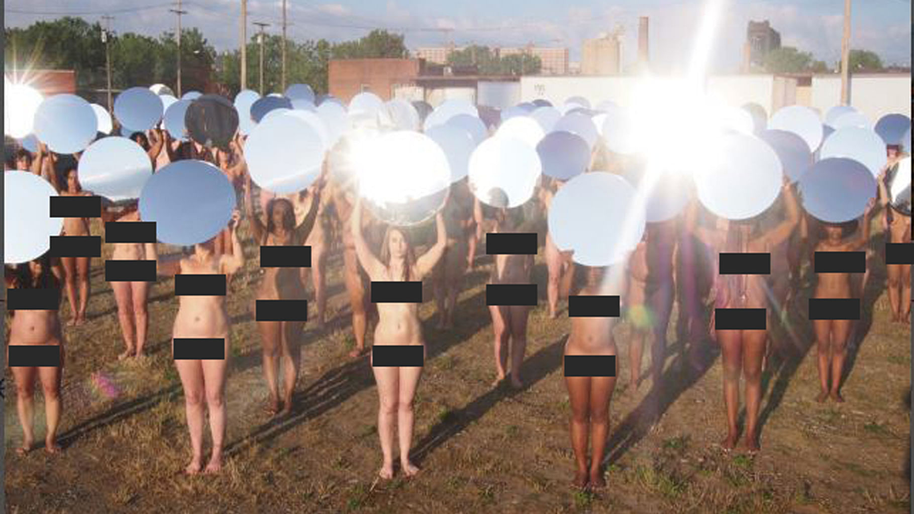The women posed nude at dawn in Cleveland, Ohio. (Photo Courtesy:&nbsp;<a href="http://spencertunickcleveland.com/">Spencertunickcleveland</a>)