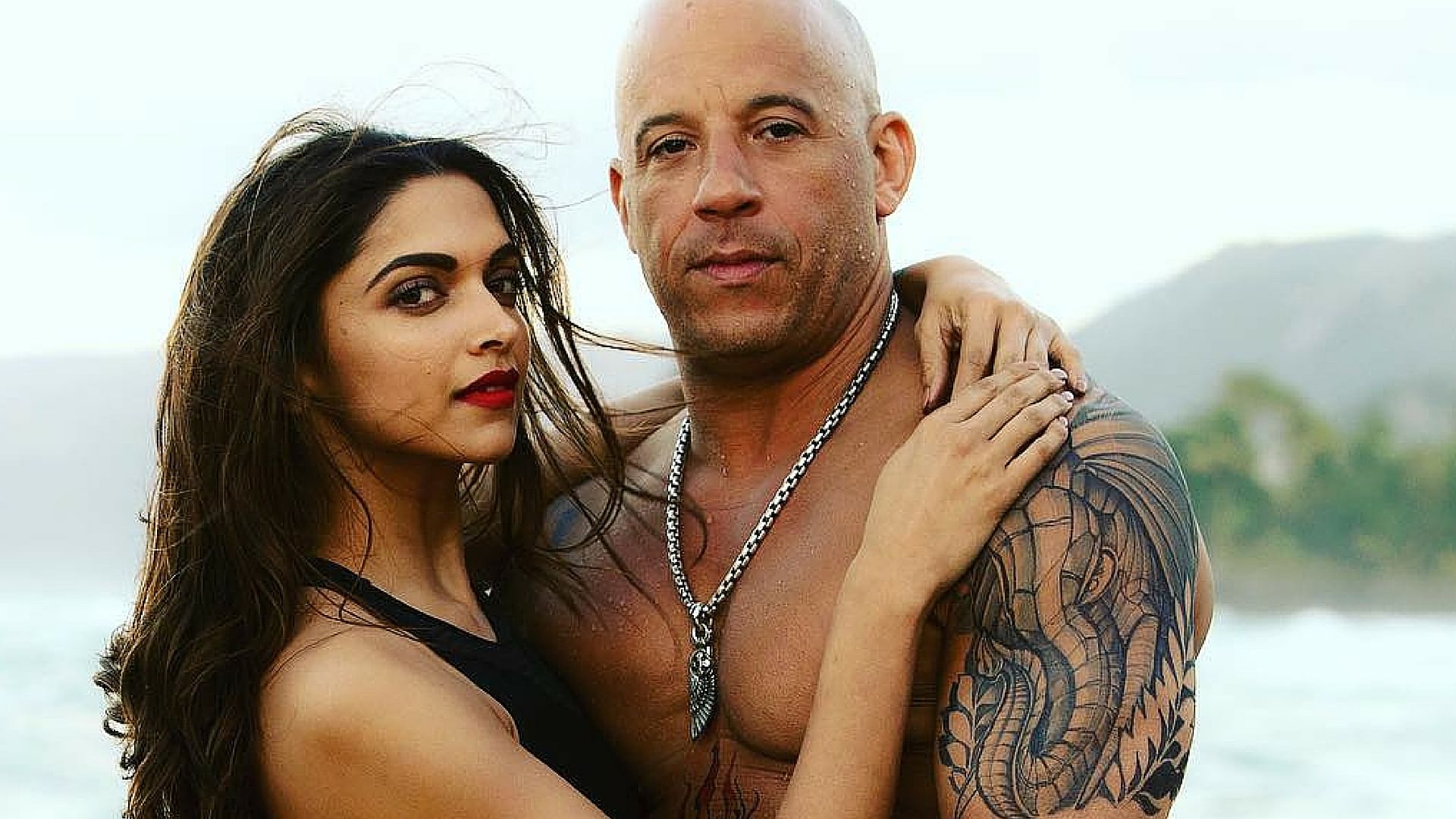 Deepika Padukone and Vin Diesel in a still from the film.&nbsp;