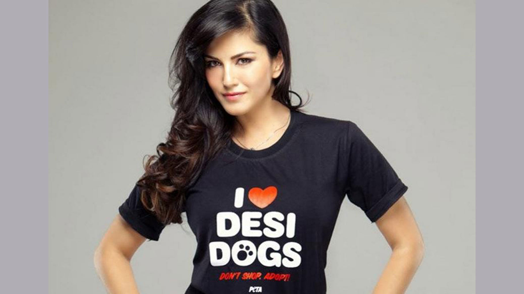 Sunny Leone has a message for animal abusers. (Photo courtesy: PETA India)