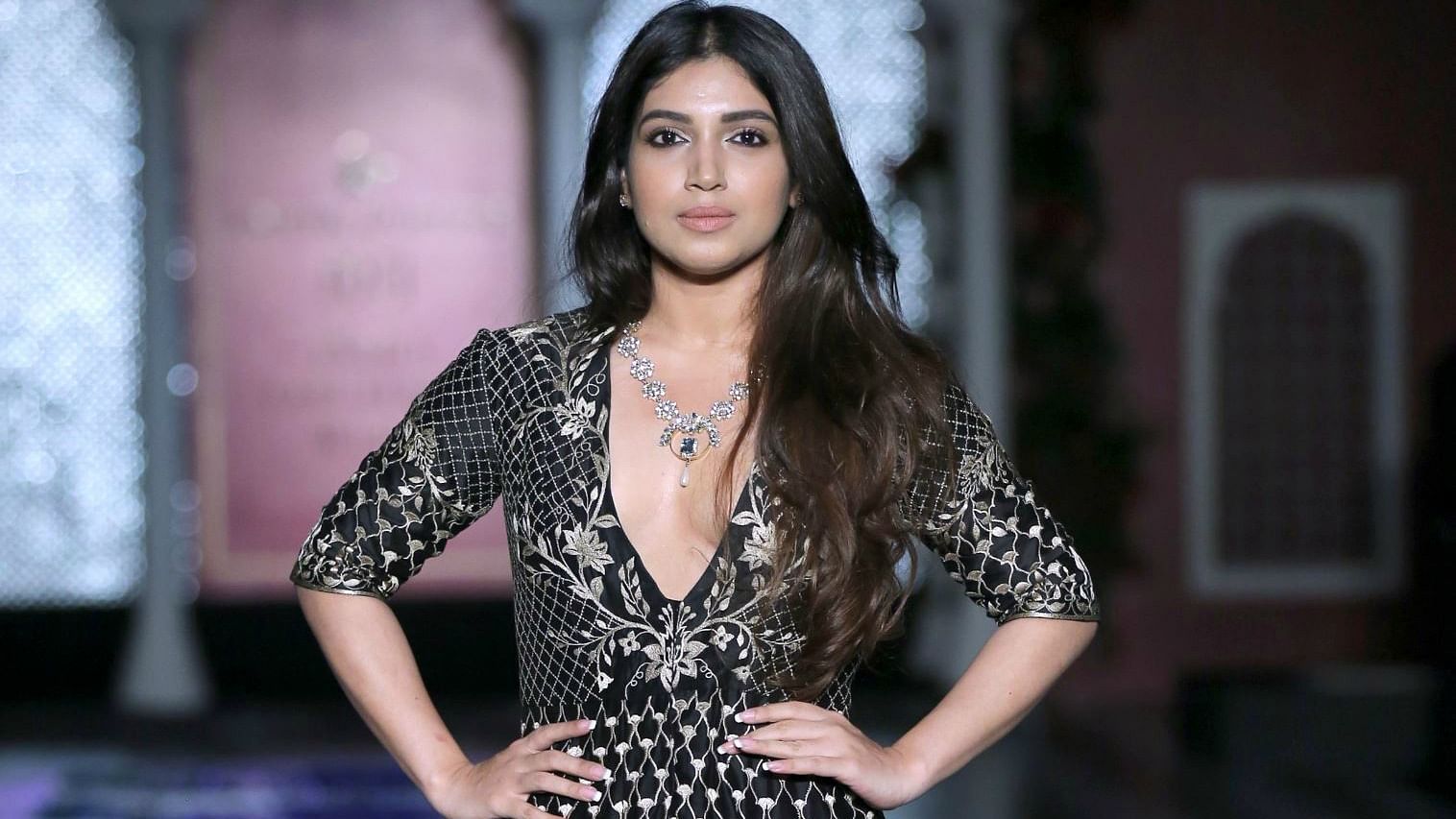 Bhumi Pednekar at the India Couture Week in Delhi. (Photo: <b>The Quint</b>)