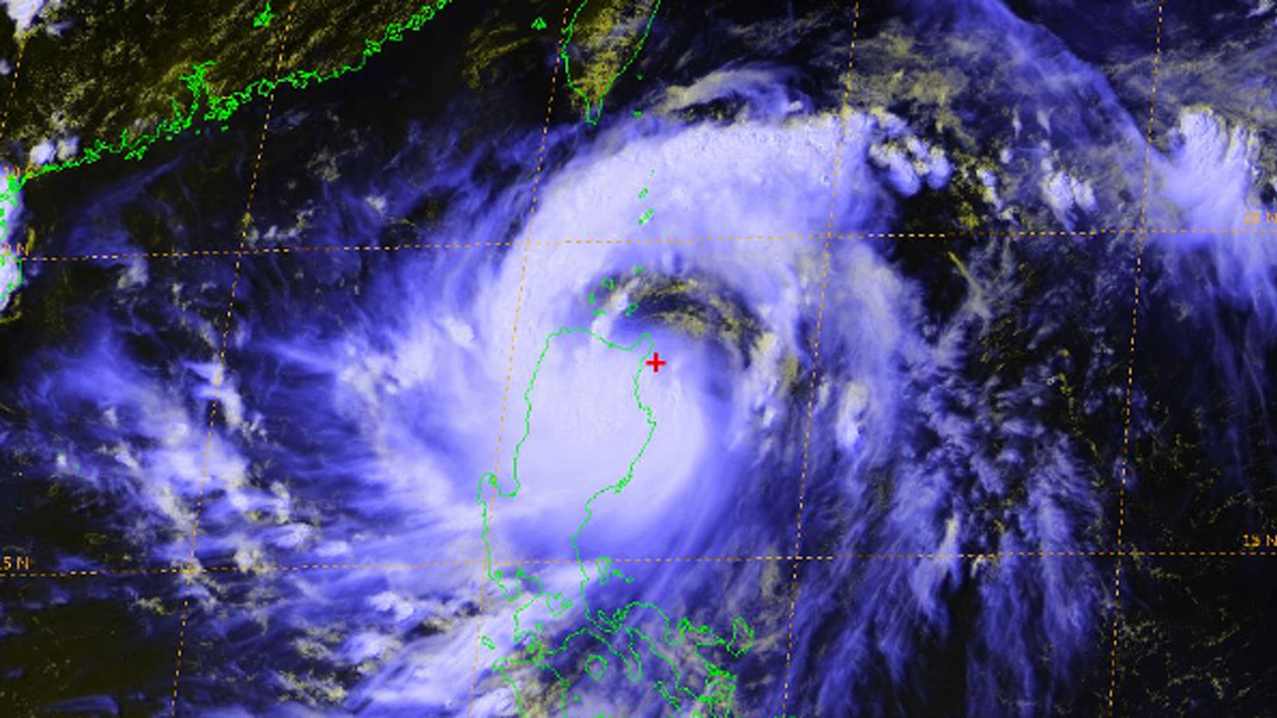 Satellite image of Typhoon Nida. (Photo Courtesy: Twitter/<a href="https://twitter.com/jnmet">@jnmet</a>)