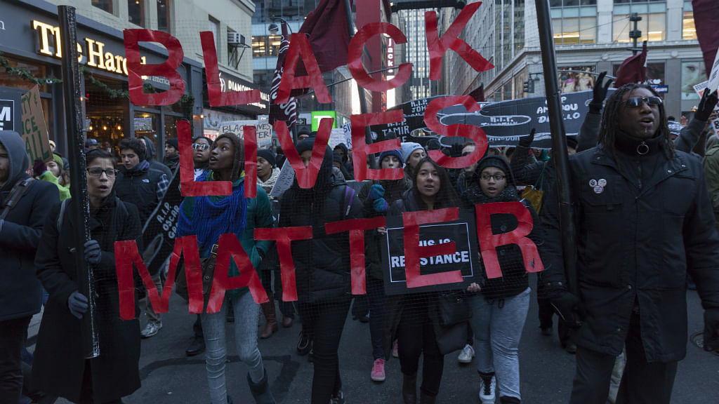 A file photo of protesters marching against police brutality in the US. (Photo: iStockPhoto)
