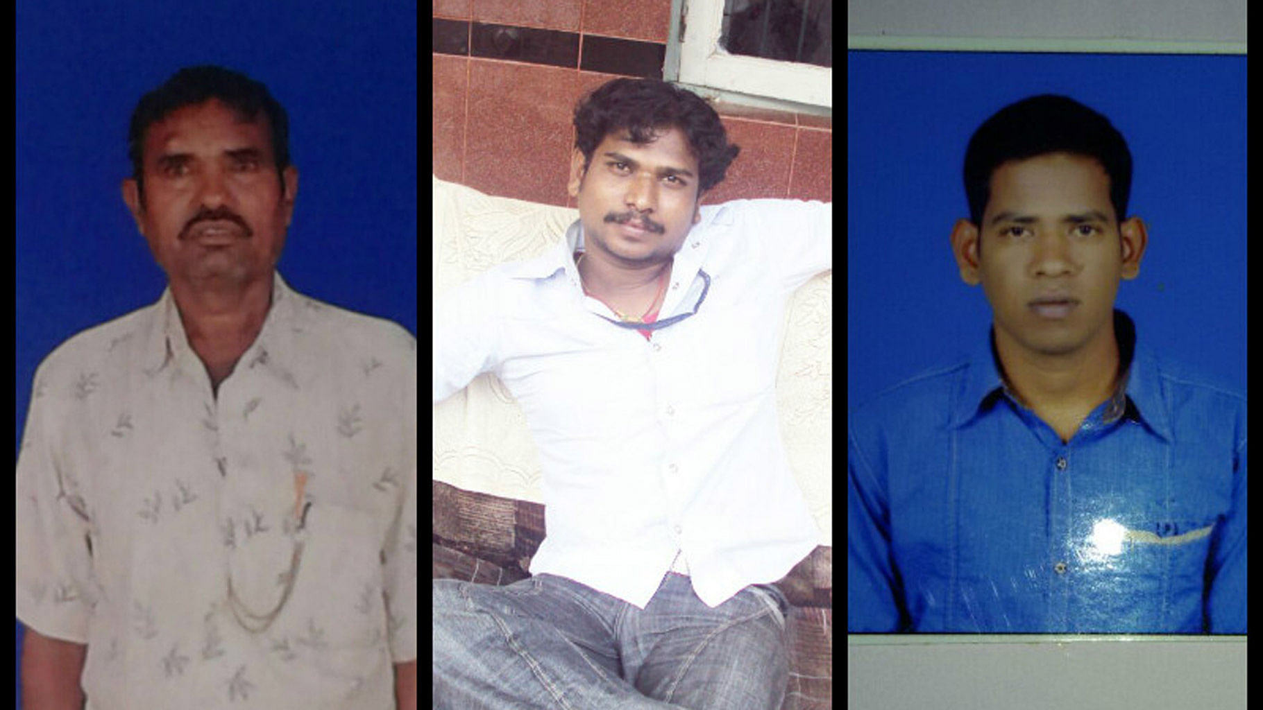 From left: Chinna Rao, G Srinivas Rao and Charan Maharana (Photo Courtesy: TNM)