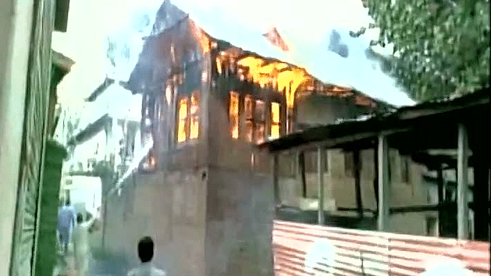 PD PRajya Sabha MP Nazir Ahmad’s house in Kashmir was attacked on Wednesday. (Photo: ANI)