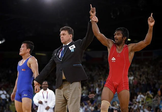 Yogeshwar Dutt beat Ri Jong-myong in the bronze medal match at the 2012 Olympics. (Photo: Facebook/<a href="https://www.facebook.com/Unish.Kuri/">Unish Kuri</a>)