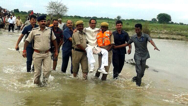 Jesus walked on water and Shivraj Singh Chouhan hovered over it. (Photo: IANS)