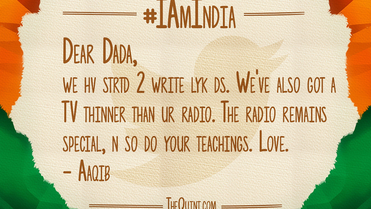 #IAmIndia: What Would You Tweet to Your Grandparents If You Could?