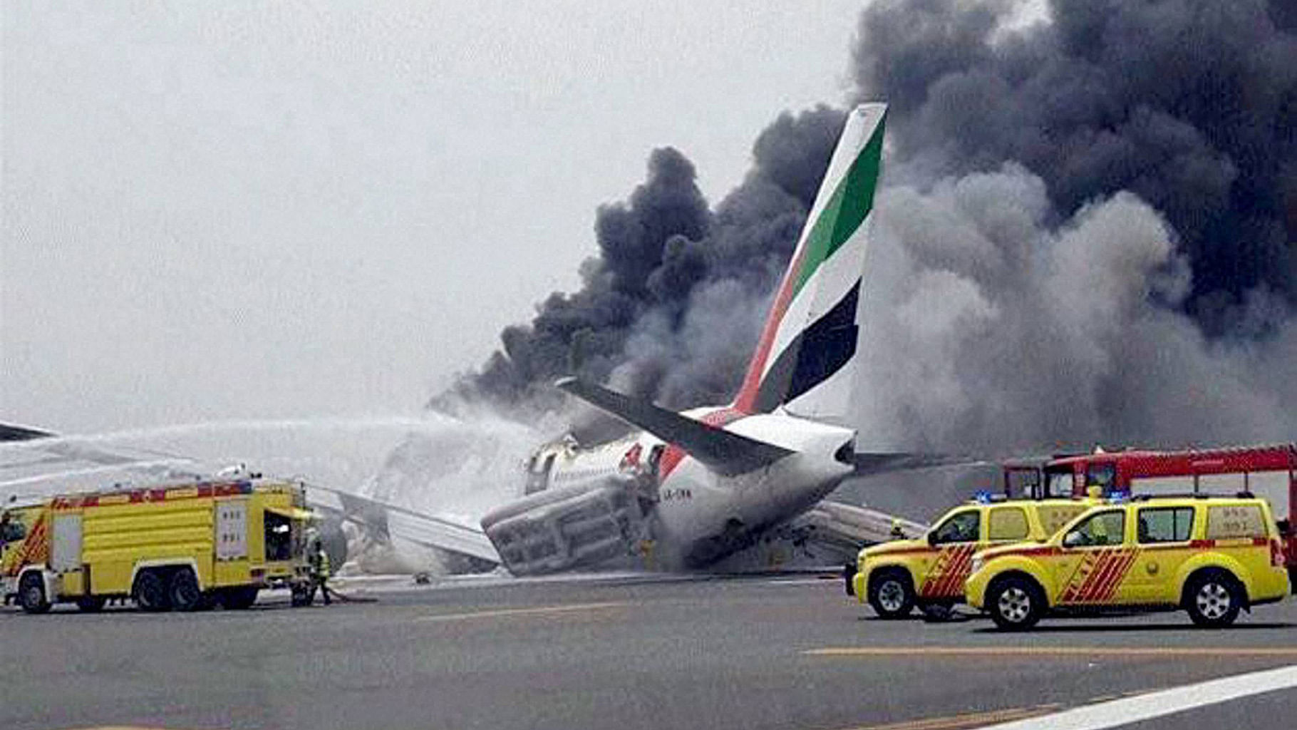 

An Emirates airline crash-landed at Dubai International Airport on Wednesday. (Photo: PTI)