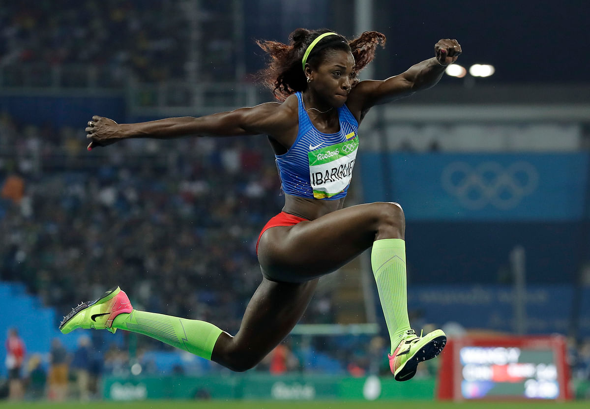 At the age of 20, Colombia’s Caterine Ibarguen is the youngest to win the triple jump gold medal in Olympic history.