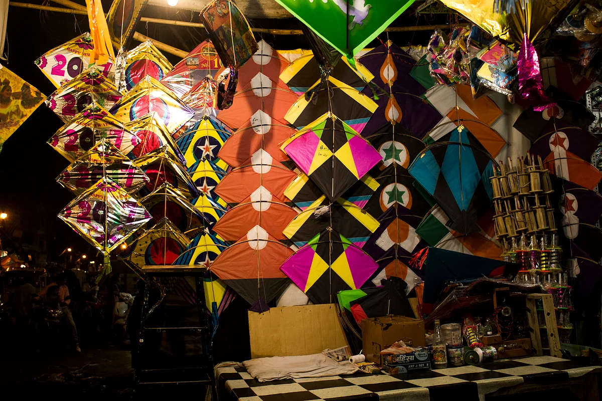 In Photos The Spirit of Independence in Old Delhi’s Kite Market