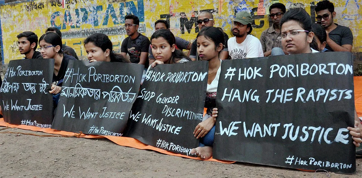 Anti-rape protests in Kolkata. (Photo: PTI)