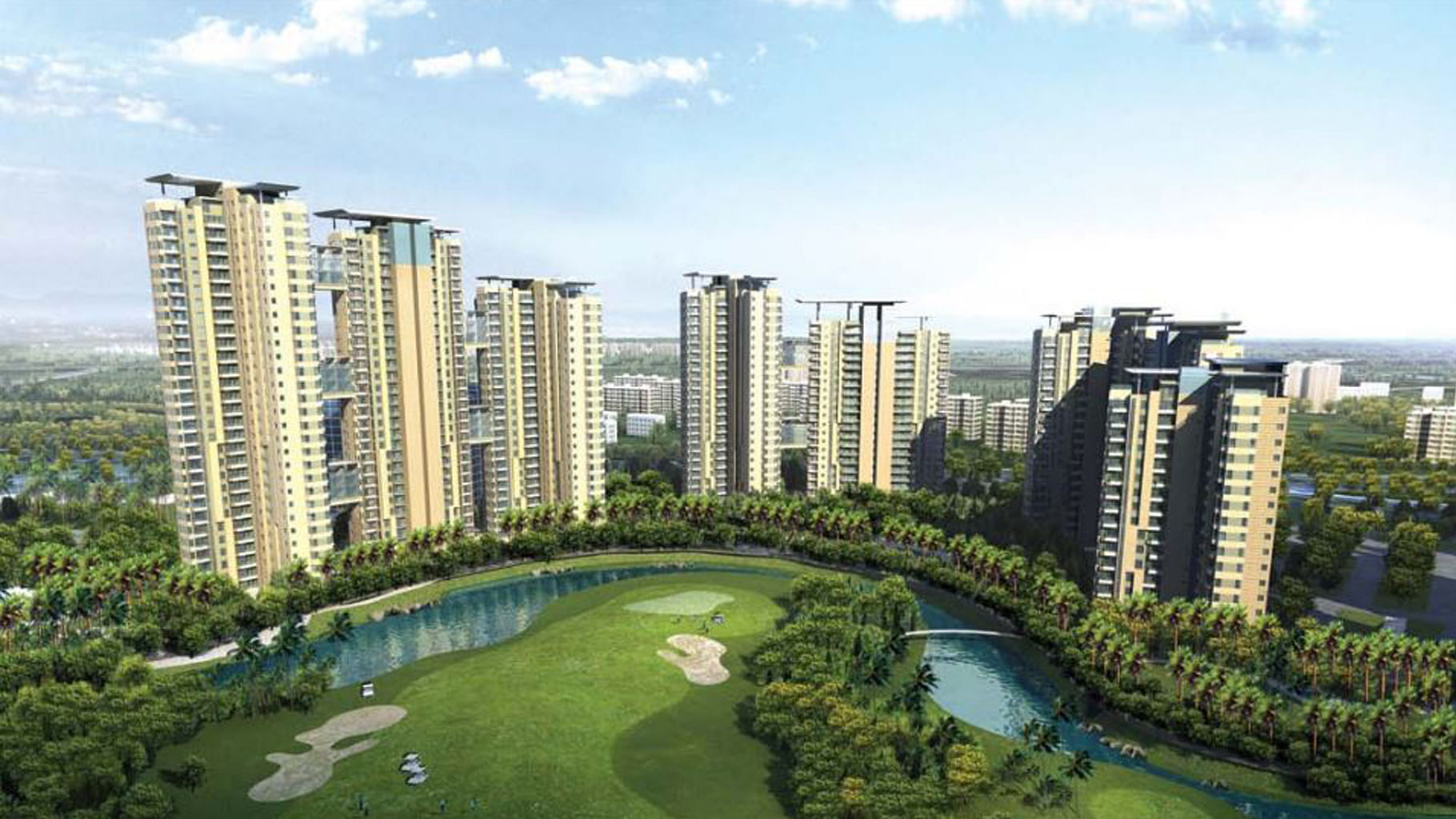 Proposed elevation plan of Unitech’s project Burgundy in Sector 96, Noida. Image for representation.&nbsp;