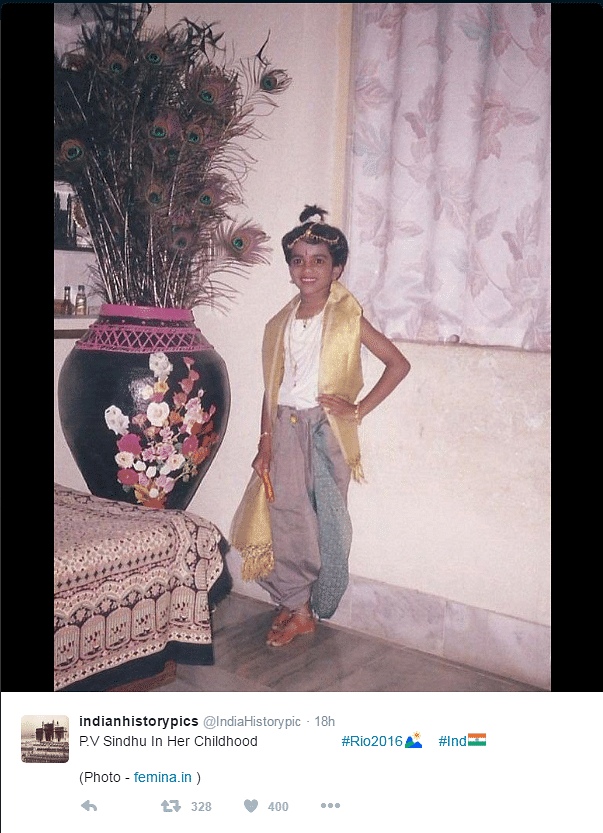 Now a world-class player, these childhood pictures of Sindhu tell a different story.