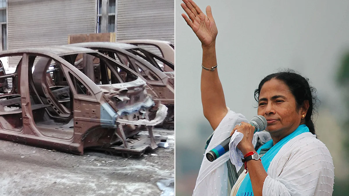 Tata Motors suffered a setback after Supreme Court order to return Singur lands to farmers. (Photo: Altered by <b>The Quint</b>)