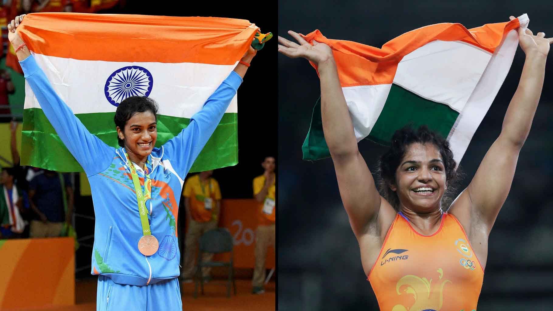 PV Sindhu and Sakshi Malik were the 2 medallists for India at the Rio Olympics. (Photo: AP)