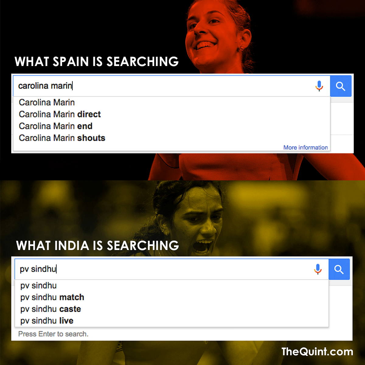 While India was busy looking for Olympian PV Sindhu’s caste, Spain had its priorities set differently. See.