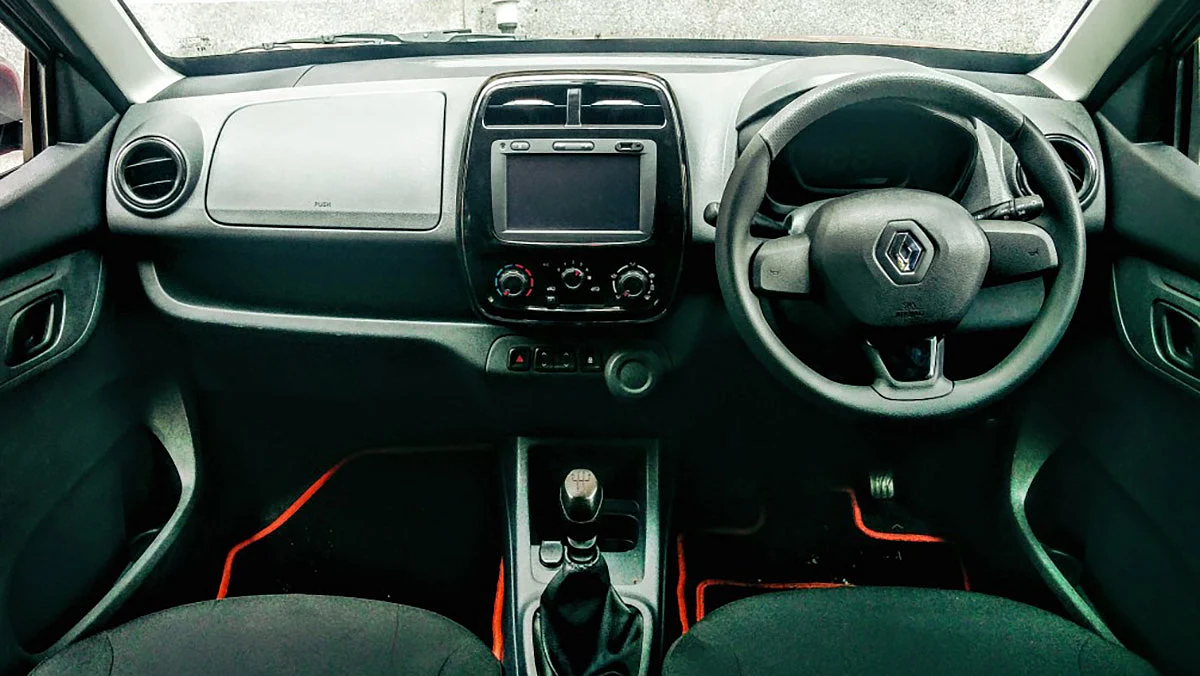 Interiors of the new Renault Kwid 1.0-litre. (Photo Courtesy: Motorscribes)