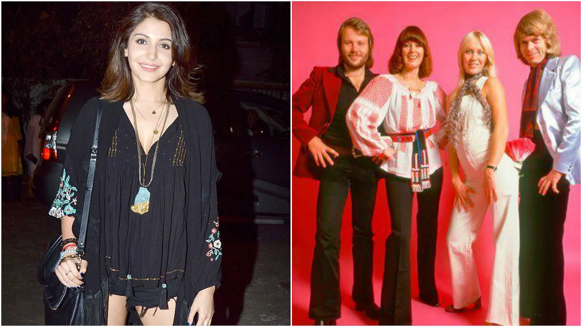 Anushka Sharma (left), ABBA’s Anni Frid Lyngstad is wearing a Romanian peasant blouse (Photo Courtesy: Pinterest.com)