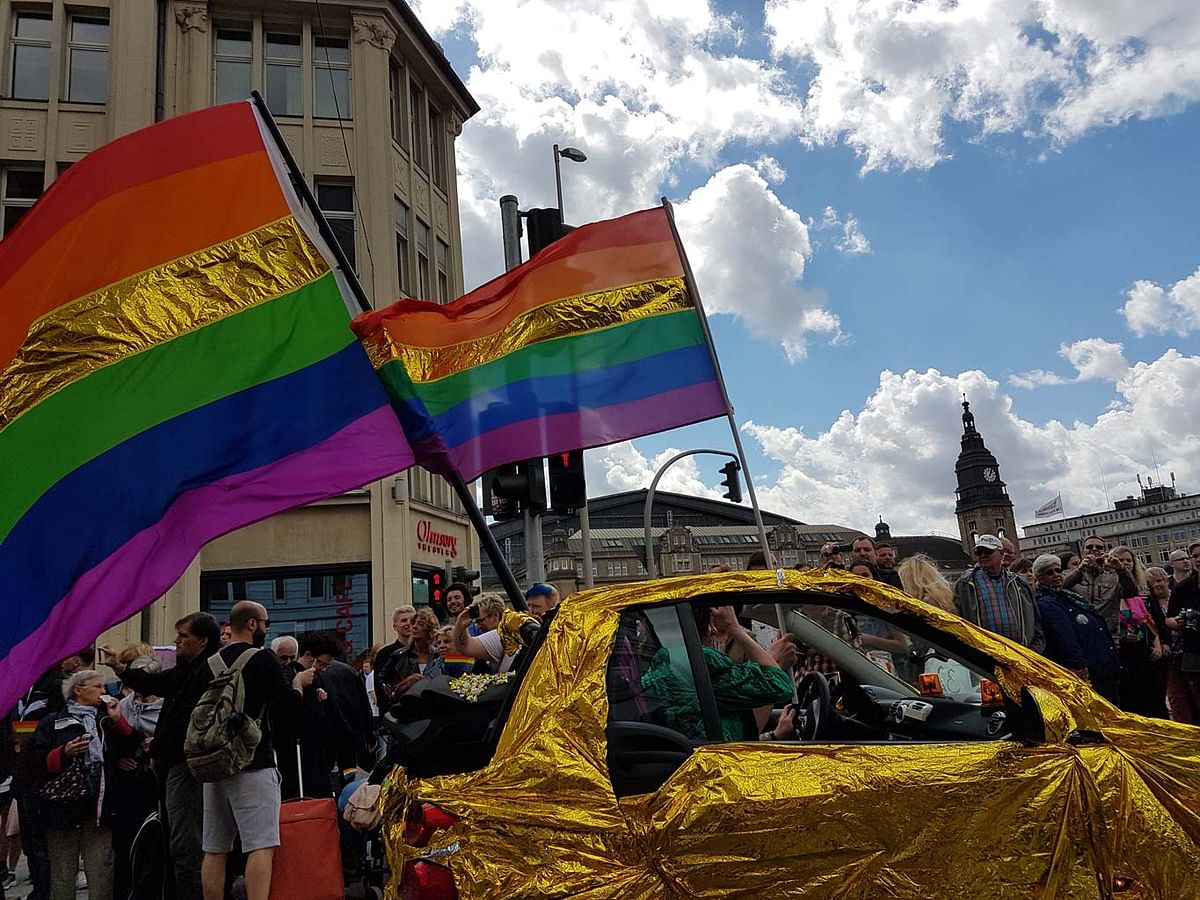 Hamburg in Germany saw several refugees join the LGBTQ parade in an emphatic expression of freedom of sexuality.