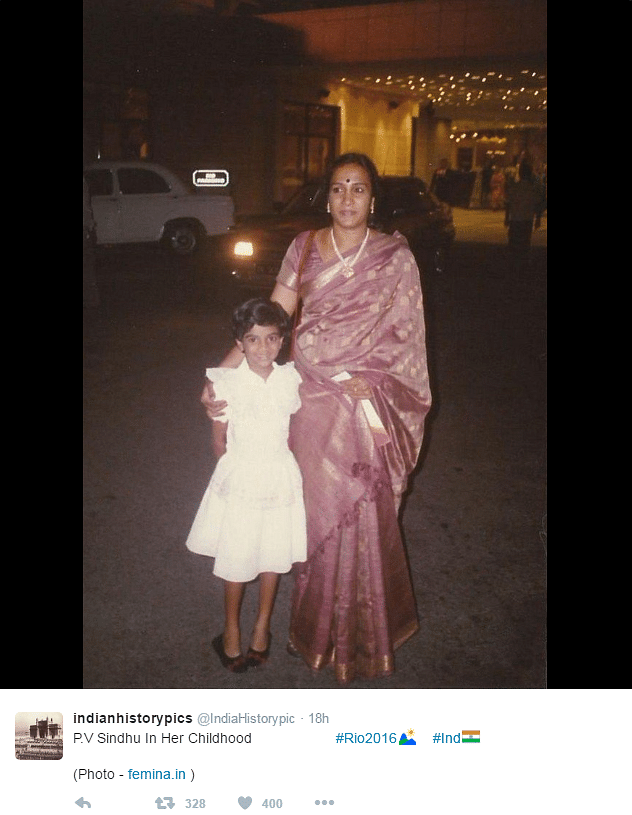 Now a world-class player, these childhood pictures of Sindhu tell a different story.