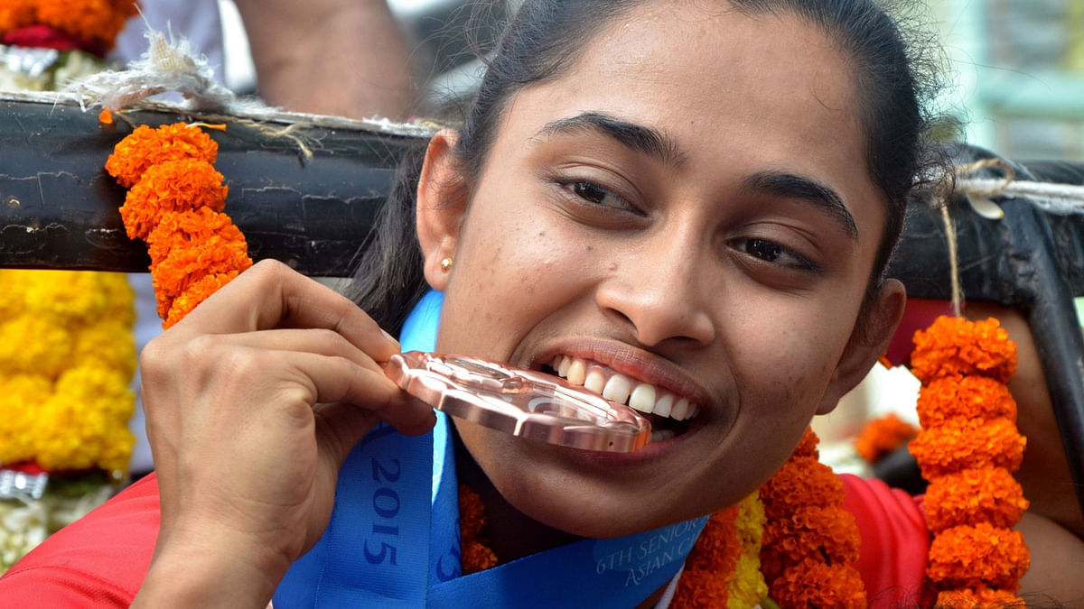 Ironically, 5-year-old Dipa Karmakar was turned away by the Sports Authority for having flat feet. 