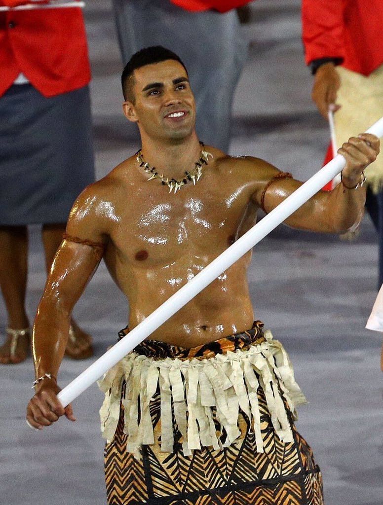 Tonga shines at the Rio Olympics Opening Ceremony, literally.