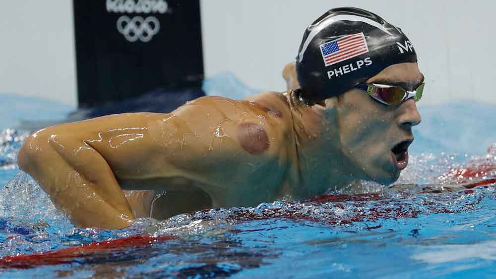 

Phelps’ first competitive appearance in the pool at his fifth Games saw tears, smiles, nerves and cheers!