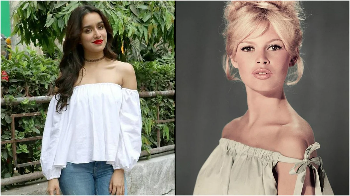 Shraddha Kapoor (left), Brigitte Bardot (Photo Courtesy: Pinterest.com)