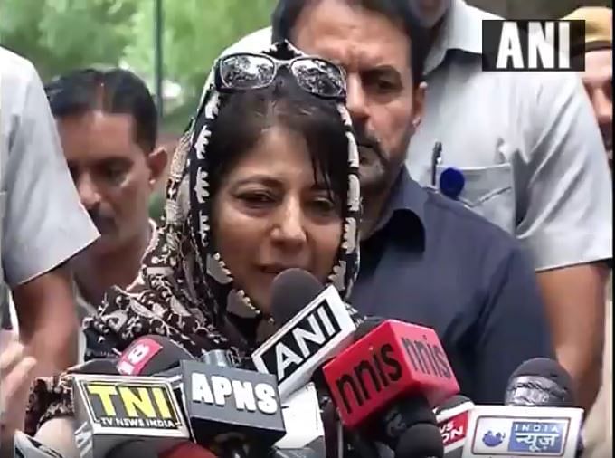 

“Please help me”, Mehbooba Mufti to media on the Kashmir unrest.