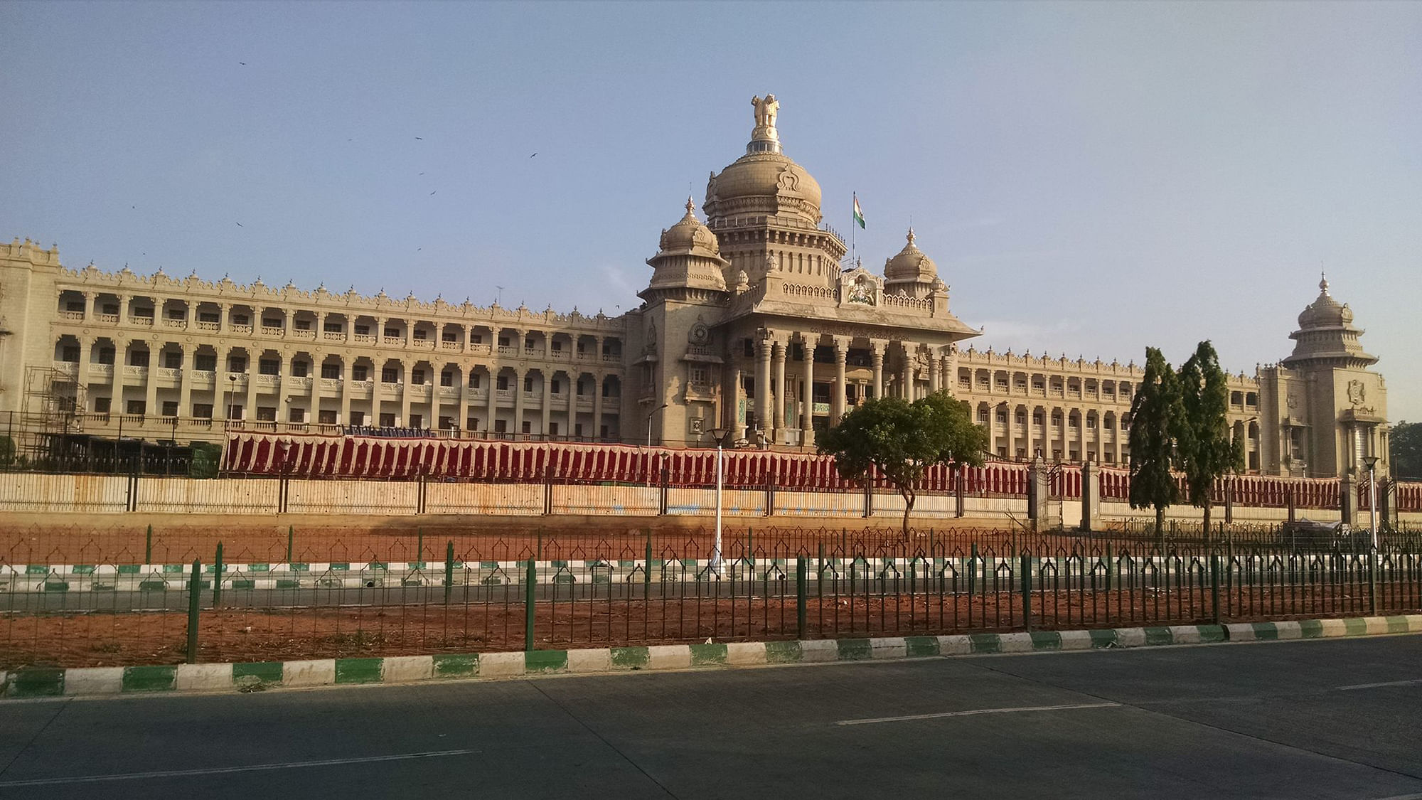 The Vidhan Soudha, Karnataka Legislative Assembly.