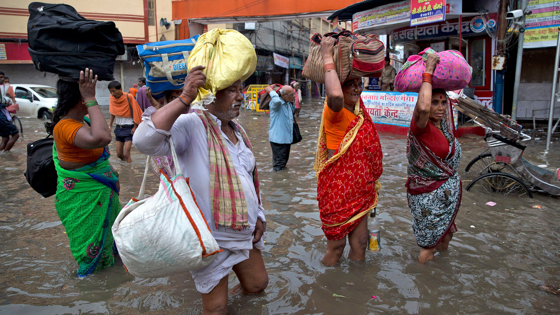 

Women and children in India’s flood-hit eastern region are at risk of being preyed upon by human traffickers. (Photo: AP)