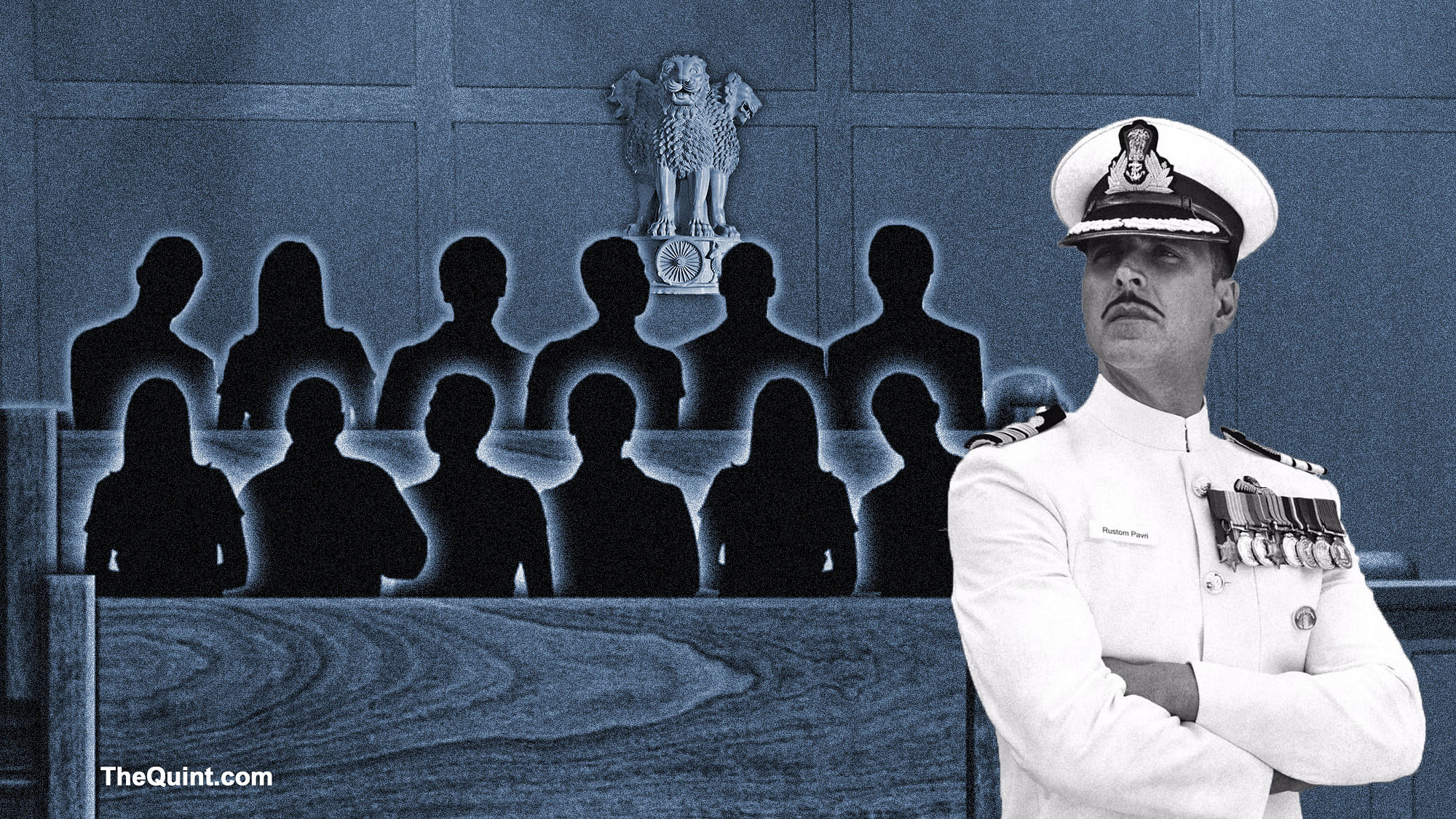 <i>Rustom </i>is said to be based on the real life court case of  naval officer KM Nanavati that changed the face of Indian judicial system. (Photo: Hardeep Singh/The Quint)