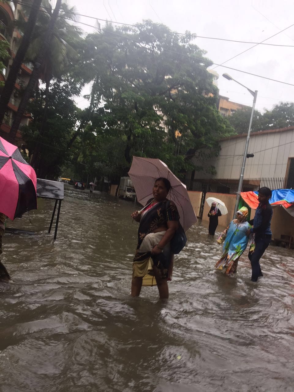 The rains led to water-logging in parts of south and central Mumbai, leading to major traffic snarls.