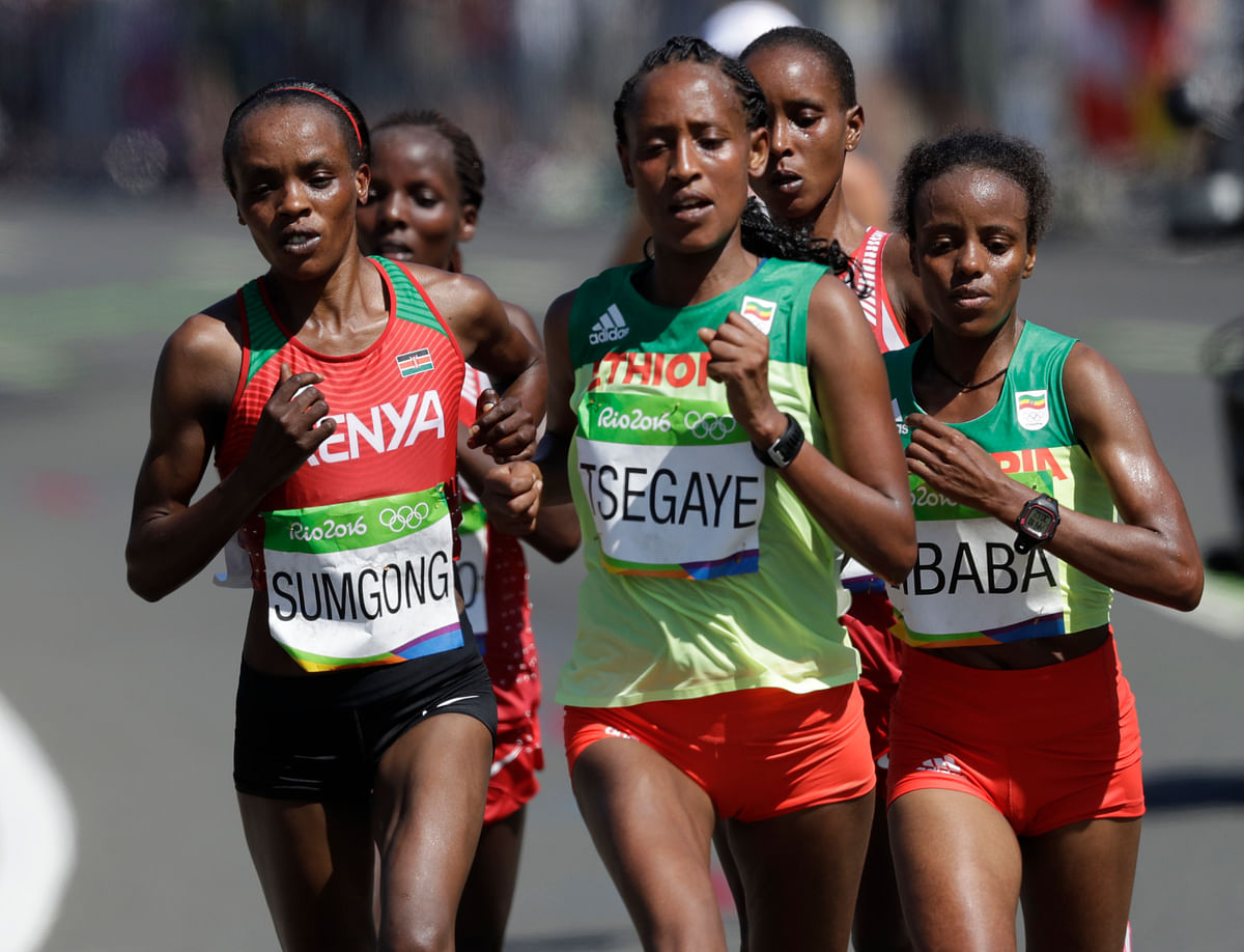 Jaisha finished 87th while Kavita Raut finished 120th in the race.
