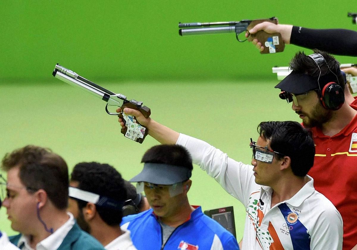 India’s shooter Jitu Rai finished last in the finals of the 10m Air Pistol event.