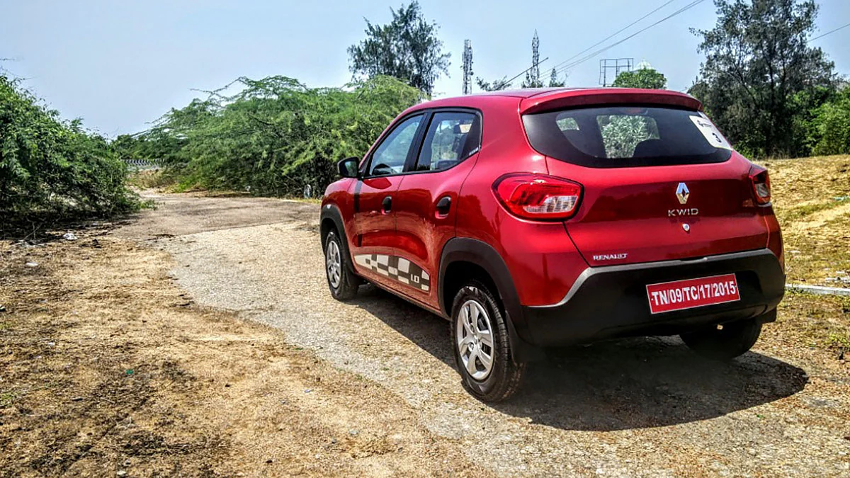 Rear side of the Renault Kwid 1.0-litre. (Photo Courtesy: Motorscribes)