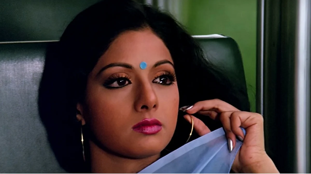 Sridevi in a still from <i>Chandni</i>.