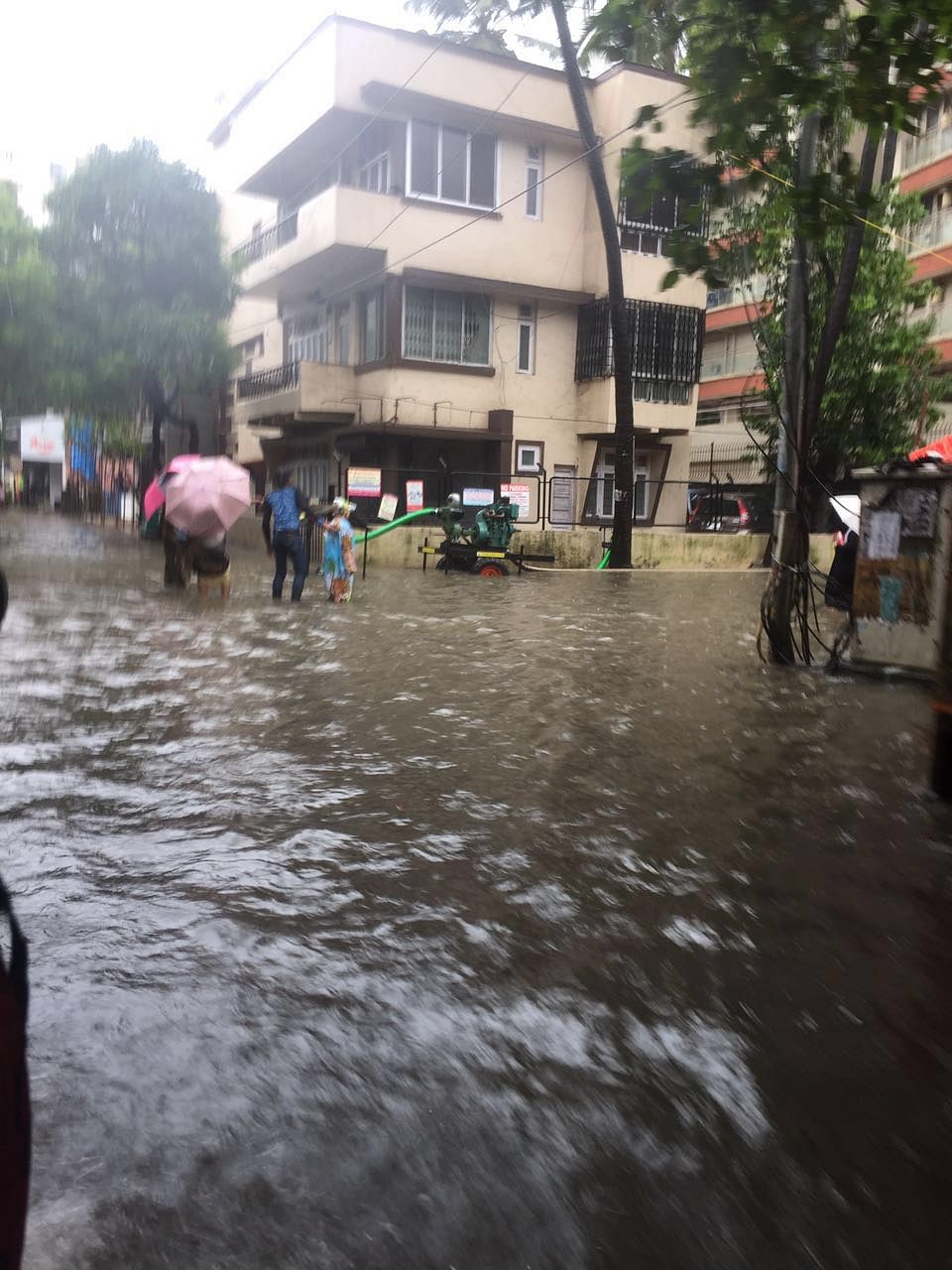 The rains led to water-logging in parts of south and central Mumbai, leading to major traffic snarls.