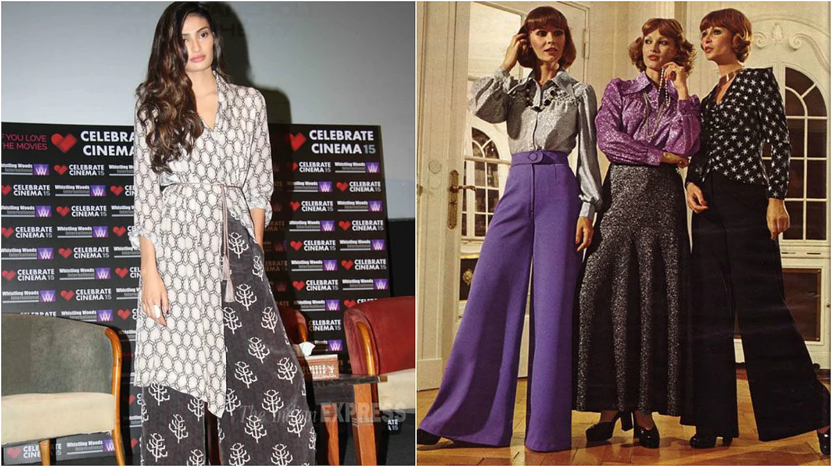 Athiya Shetty (left), Palazzo in the 70s. (Photo Courtesy: Pinterest.com)