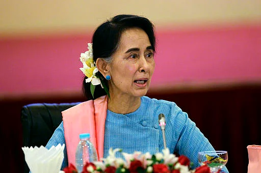 Myanmar’s Foreign Minister Aung San Suu Kyi (Photo: AP)<br>