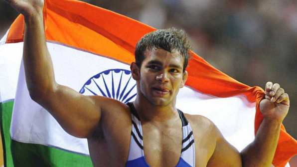 Narsingh Yadav cannot compete in the rio Olympics 2016 owing to a ban by CAS. (Photo: <b>The Quint</b>)