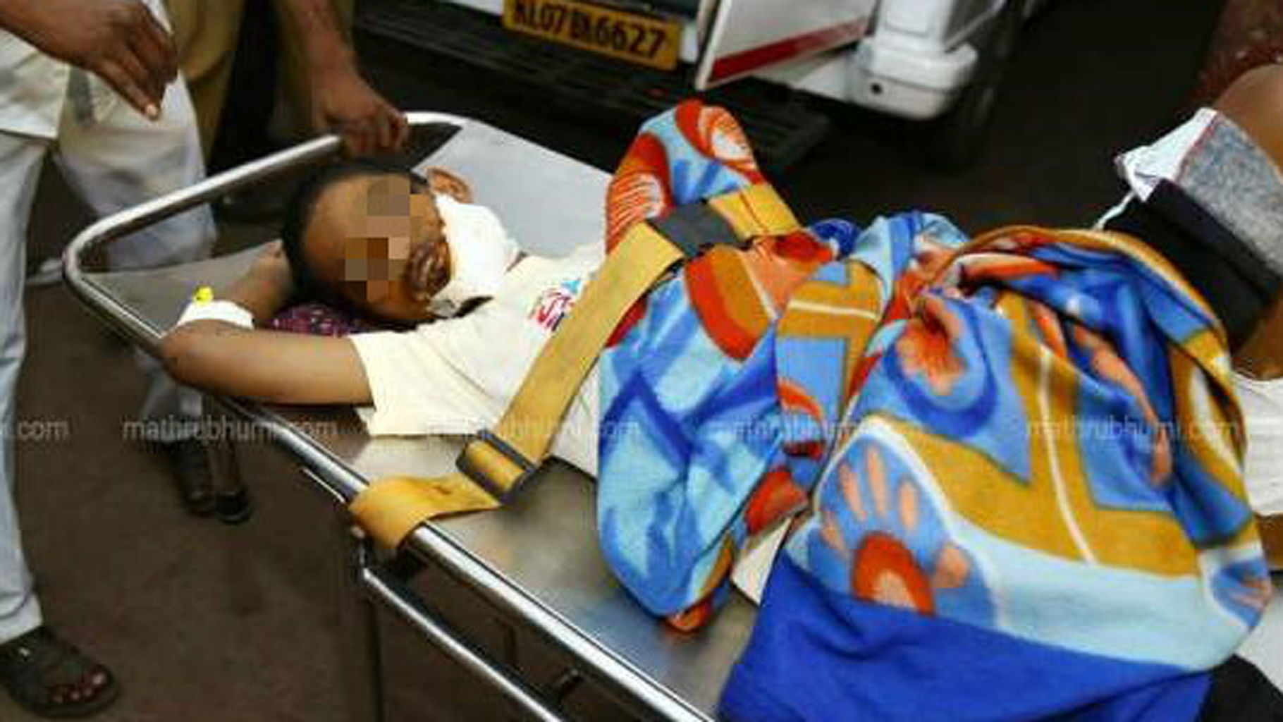 Noufal, the nine-year-old victim of child abuse. <i>(</i>Photo Courtesy:  <a href="http://www.mathrubhumi.com/">Mathrubhumi News<i>)</i></a>