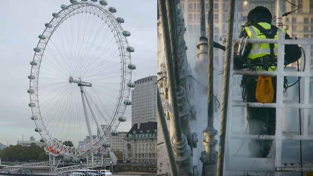 Thorsten Mowes is the man who is the official cleaner of all the world-famous monuments like London Eye. (Photo: AP)