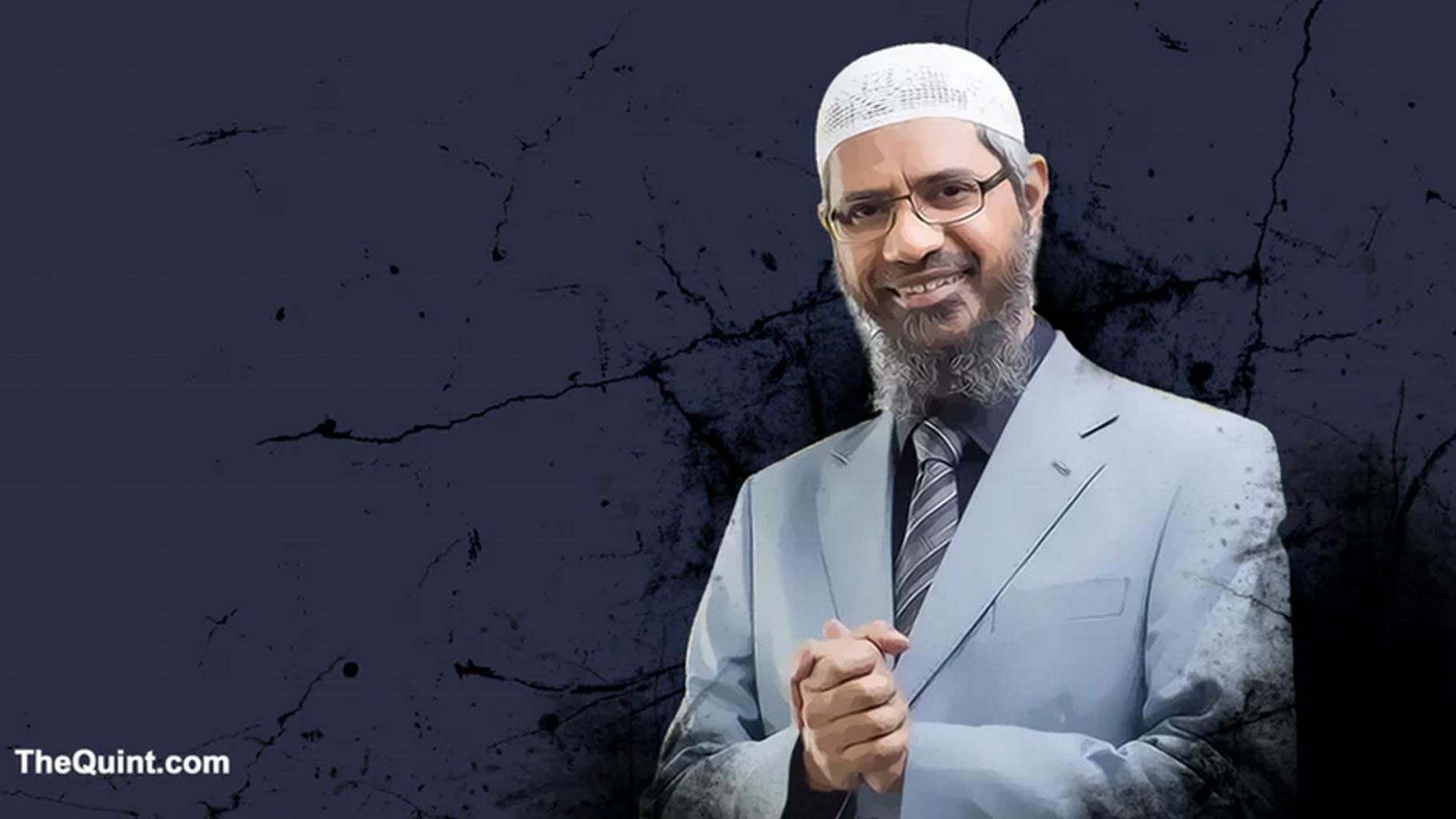 Controversial televangelist and Islamic preacher Zakir Naik. <i>(Photo: <b>The Quint</b>)</i>