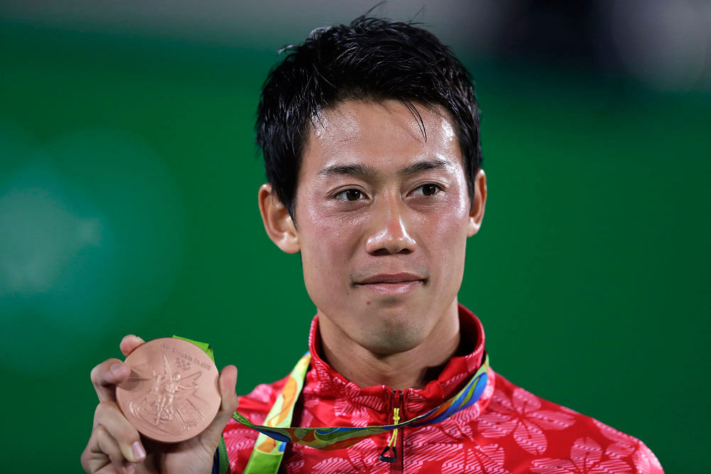 Fourth seed Kei Nishikori won Japan’s first Olympic tennis medal, a bronze in almost a century when he beat  Nadal.