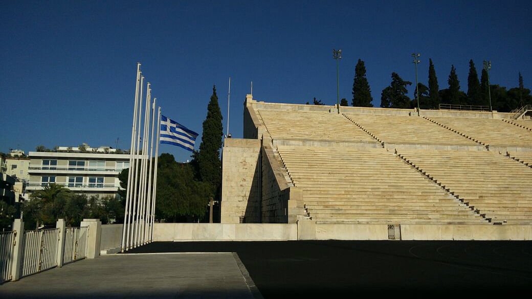 
The Pananthenaic Stadium in Athens hosted the first modern Olympics 
in 1896. 

(Photo: Maanvi)