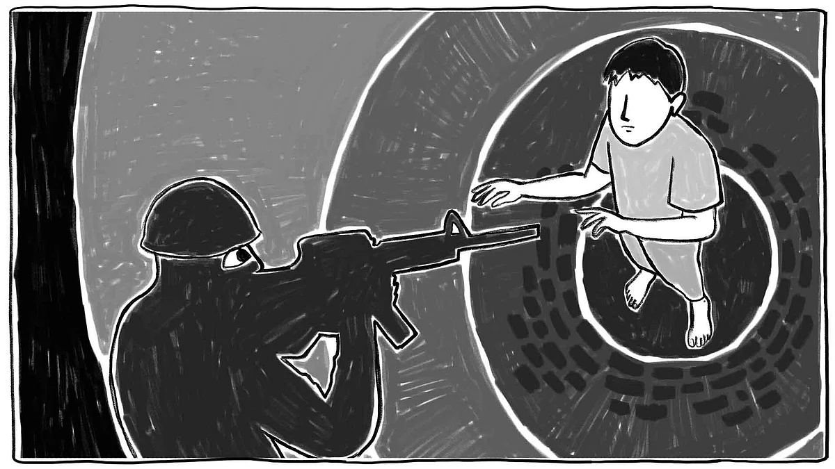 Security forces are conducting raids at night and detaining children across Kashmir