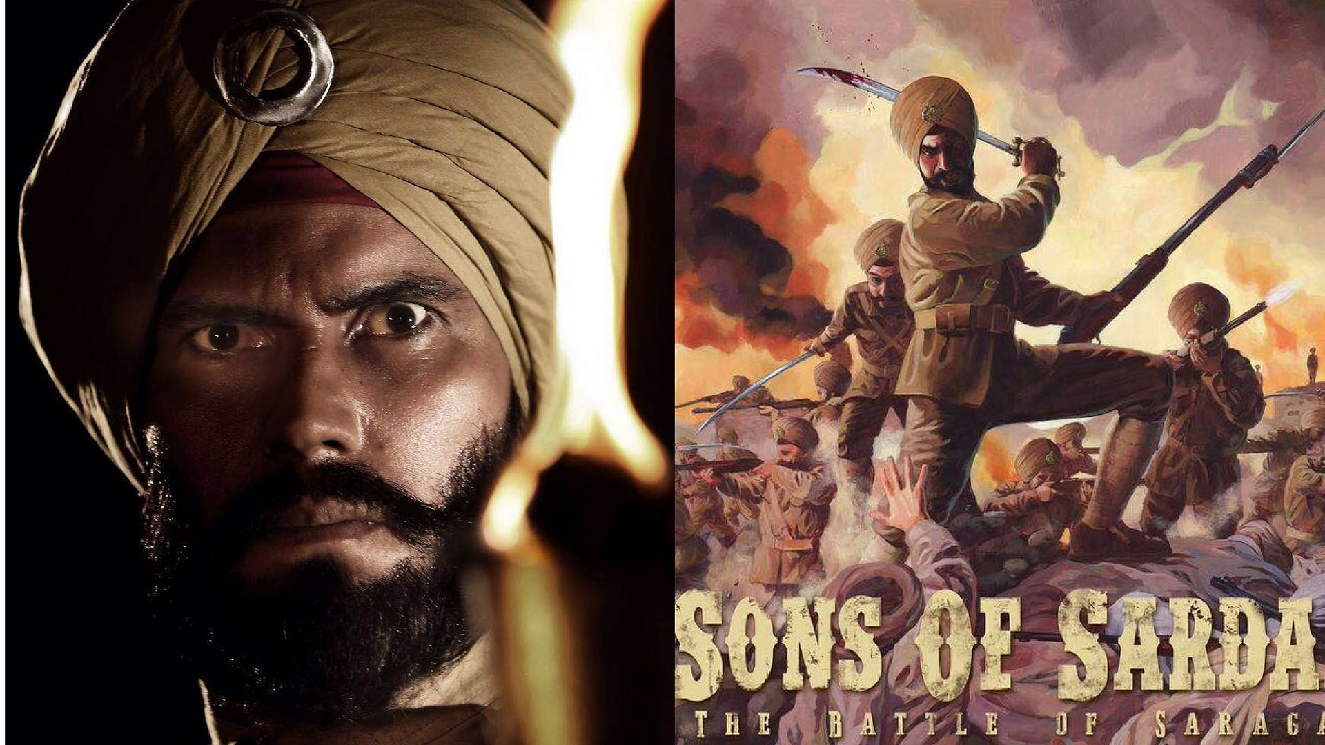 

Poster of <i>Sons Of Sardaar</i> and the first look of Randeep Hooda from <i>Battle Of Saragarhi</i>. (Photo Courtesy: Wave Cinema’s PR Team/  <a href="http://https//twitter.com/Singham3FanClub">Twitter</a>)