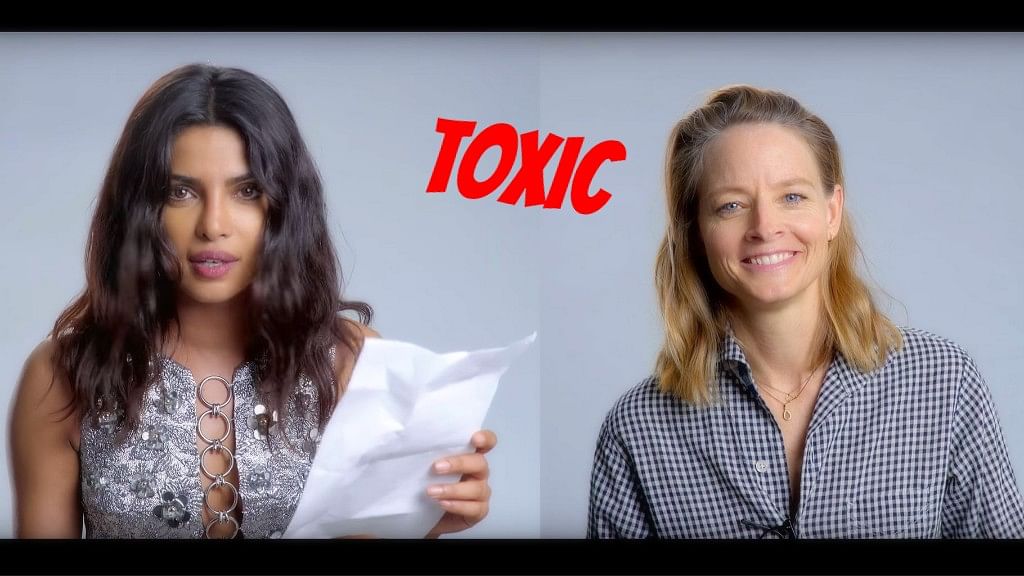 Priyanka Chopra and Jodie Foster reinterpret <i>Toxic </i>by Britney Spears. (Photo courtesy: YouTube, altered by <b>The Quint</b>)